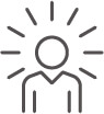 Person with idea icon